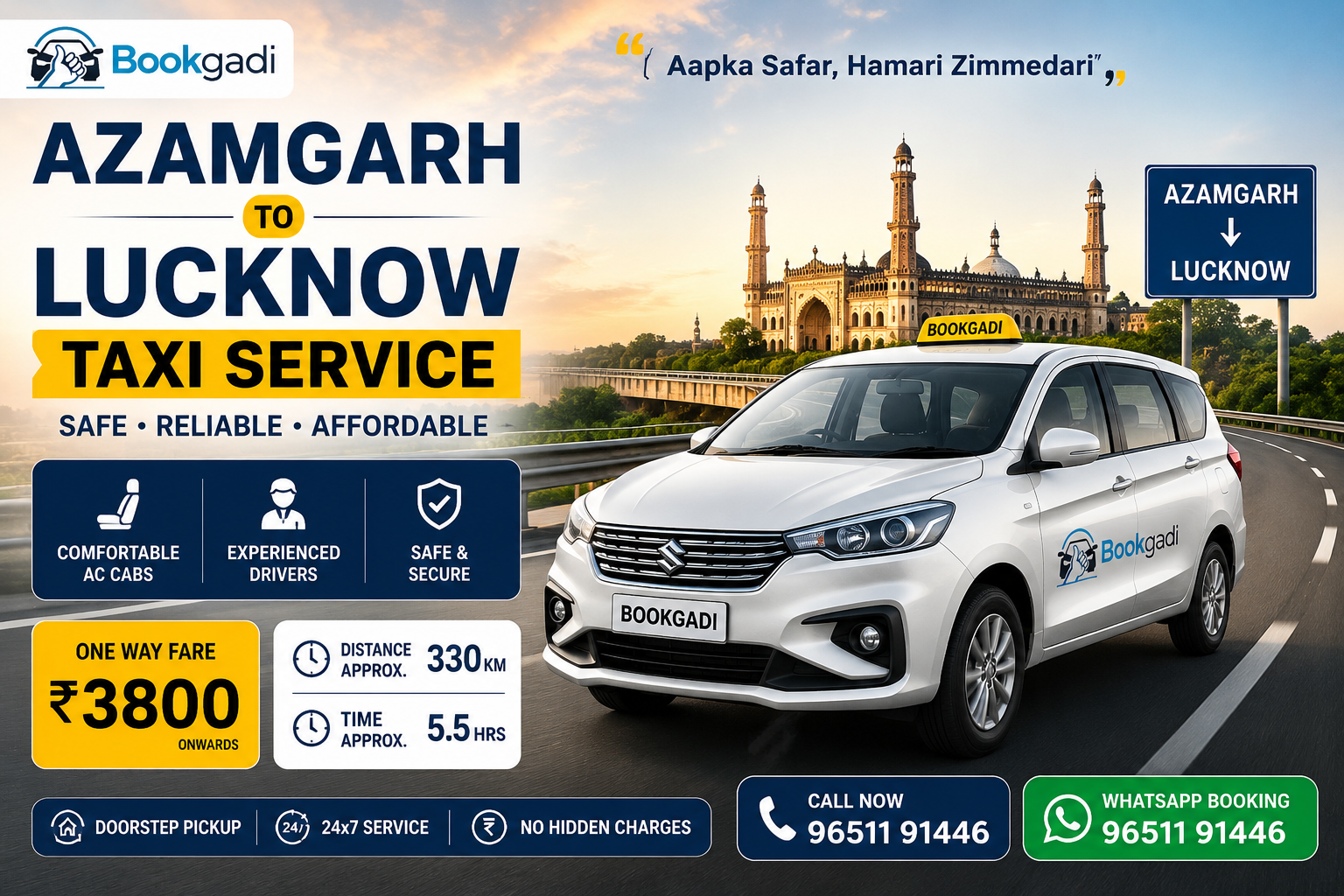 Azamgarh to Lucknow Taxi photo