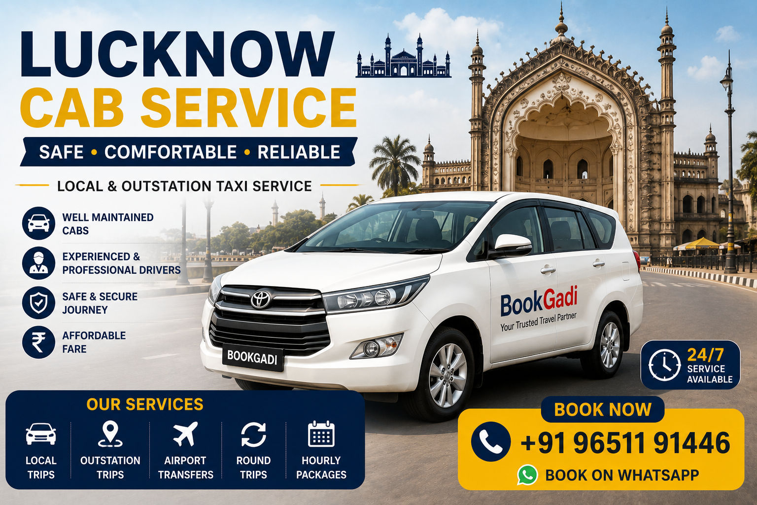 Lucknow to Azamgarh cab Service