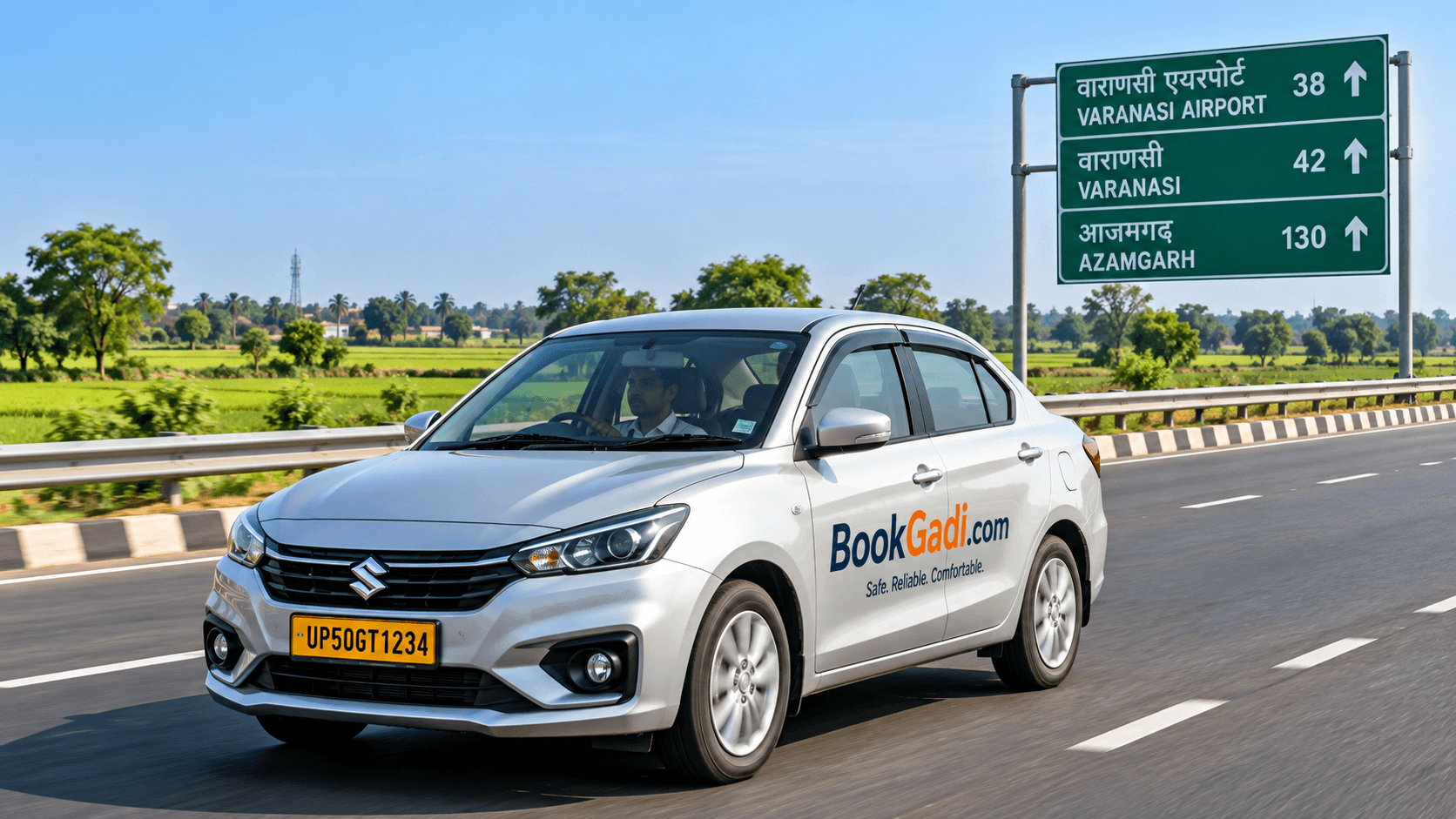 azamgarh to varanasi airport distance